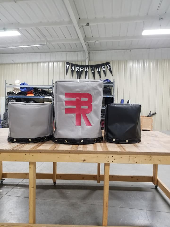 Custom round tarp covers made at The Tarp House